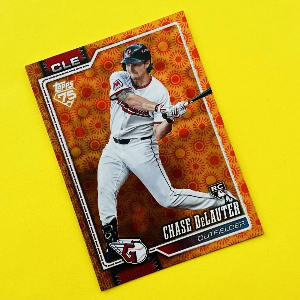 2026 Topps Baseball Series 2 Chase DeLauter RC‎ Holiday Sun Parallel #458